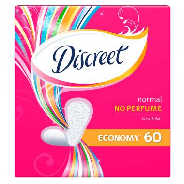 DISCREET Женские гигиенические прокладки на каждый день Normal Trio 60шт