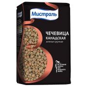 NEW Чечевица МИСТРАЛЬ Канадская зеленая крупная 450 г