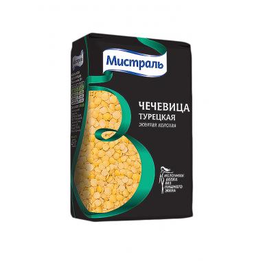 NEW Чечевица МИСТРАЛЬ Турецкая желтая колотая 450 г