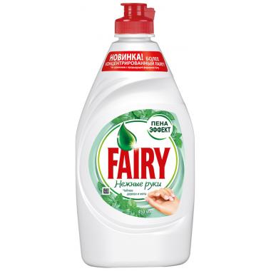 FAIRY Средство для мытья посуды Нежные руки Чайное дерево и мята 450мл