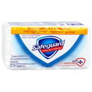 SAFEGUARD Мыло туалетное Классическое Ослепительно Белое 5х75г