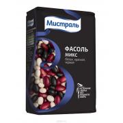 NEW Фасоль МИСТРАЛЬ Микс белая, красная, черная  450 г