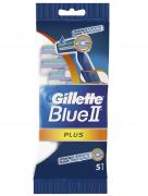 BLUEII Бритвы одноразовые 5шт