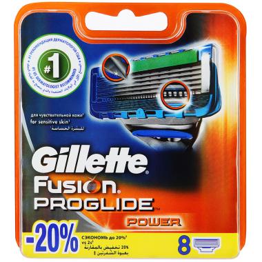 FUSION ProGlide Power Сменные кассеты для бритья 8шт
