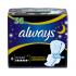 ALWAYS Женские гигиенические прокладки Night Single 6шт
