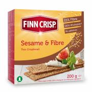 Сухарики FINN CRISP Sesame&Fibre(кунжут и отруби) 200 г