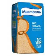 Рис МИСТРАЛЬ пропаренный Янтарь 900 г