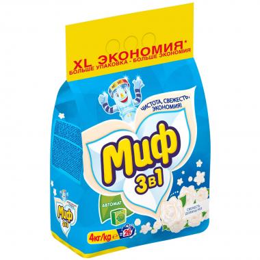 МИФ Авт 3в1 СМС порошк. Свежесть долины роз 4кг