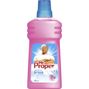 MR PROPER Моющая жидкость для полов и стен Роза 500мл