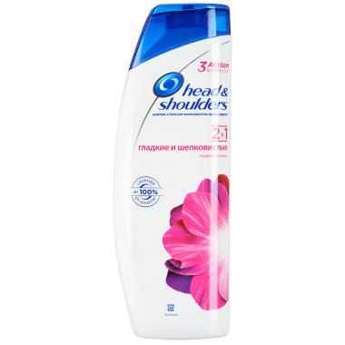 HEAD & SHOULDERS Шампунь 2в1 против перхоти Гладкие и шелковистые 400мл
