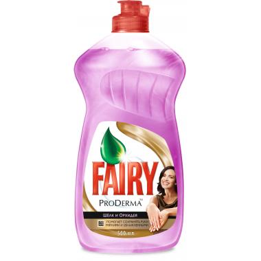 FAIRY ProDerma Средство для мытья посуды Шёлк и Орхидея 500мл