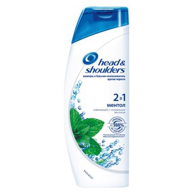 HEAD & SHOULDERS Шампунь 2в1 против перхоти Ментол 600мл