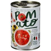 Помидоры POMATO резаные с олив.маслом,чесноком и орегано  400 г