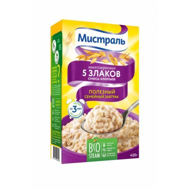 Хлопья МИСТРАЛЬ Смесь 5 злаков 400 г