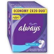 ALWAYS Ежедневные гигиенические прокладки Каждый день Нормал Duo 40шт