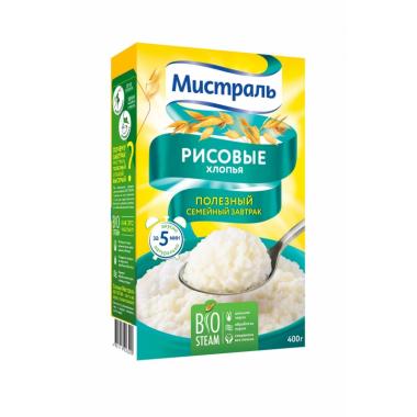Хлопья МИСТРАЛЬ Рисовые 400 г