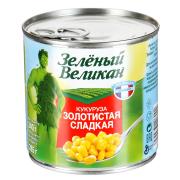 Кукуруза ЗЕЛЕНЫЙ ВЕЛИКАН золотистая сладкая 340 г
