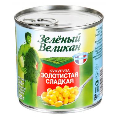 Кукуруза ЗЕЛЕНЫЙ ВЕЛИКАН золотистая сладкая 340 г