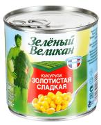 Кукуруза ЗЕЛЕНЫЙ ВЕЛИКАН золотистая сладкая 340 г