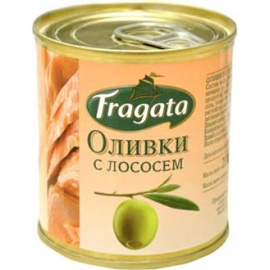 Оливки FRAGATA с лососем 200 г