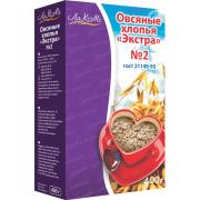 Хлопья овсяные Экстра ЛАКОМЕ 0,4 кг хлопья № 2 (средний помол) ГОСТ 21149-93