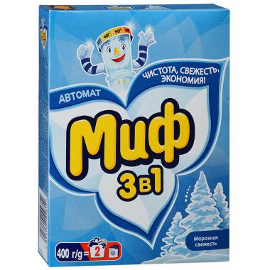 МИФ Авт 3в1 СМС порошк. Морозная свежесть 400г