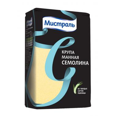 Крупа МИСТРАЛЬ манная Семолина 450 г
