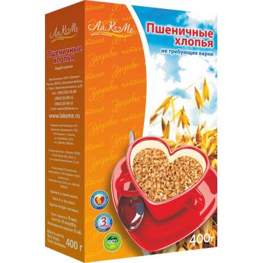 Хлопья пшеничные ЛАКОМЕ 0,4 кг