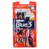 BLUE 3 Red Бритвы одноразовые 3шт