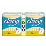 ALWAYS Ultra Женские гигиенические прокладки ароматизированные Light Duo 20шт