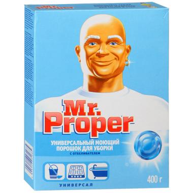 MR PROPER Моющий порошок для уборки Универсал с отбеливателем 400г