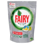FAIRY Platinum All in 1 Ср-во д/мытья посуды в капсулах д/автоматич посудомоечных машин Лимон 50шт