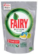 FAIRY Platinum All in 1 Ср-во д/мытья посуды в капсулах д/автоматич посудомоечных машин Лимон 50шт