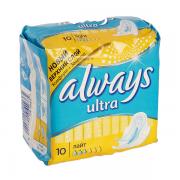 ALWAYS Ultra Женские гигиенические прокладки ароматизированные Light Single 10шт