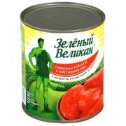 Томаты ЗЕЛЕНЫЙ ВЕЛИКАН очищенные в с/с 800 г