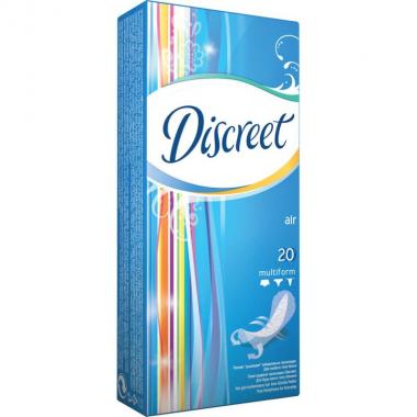 DISCREET Женские гигиенические прокладки на каждый день Air Multiform Single 20шт