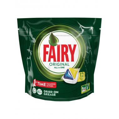 FAIRY All in 1 Средство для мытья посуды в капсулах д/автоматических посудомоечных машин Лимон 12шт
