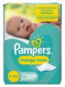 PAMPERS Пеленки для переодевания ChangeMats (60х60см) 12шт