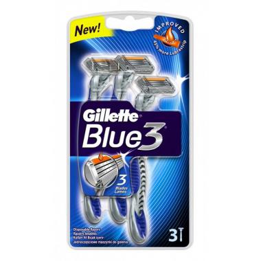 BLUE 3 Бритвы одноразовые 3шт