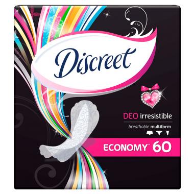 DISCREET Женские гигиенические прокладки на каждый день Deo Irresistible Multiform Trio 60шт ПрКор