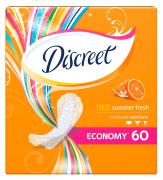 DISCREET Женские гигиенические прокладки на каждый день Deo Summer Fresh Multiform Trio 60шт ПрКор