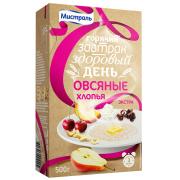 Хлопья МИСТРАЛЬ Овсяные Экстра 500 г
