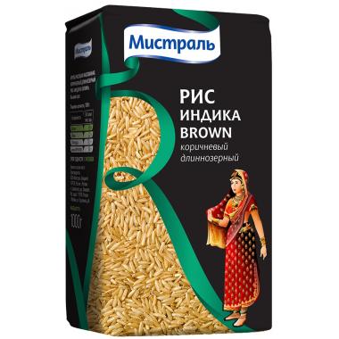 Рис МИСТРАЛЬ Индика Brown 1 кг