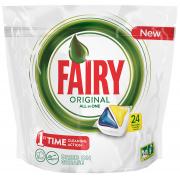FAIRY All in 1 Средство для мытья посуды в капсулах д/автоматических посудомоечных машин Лимон 24шт