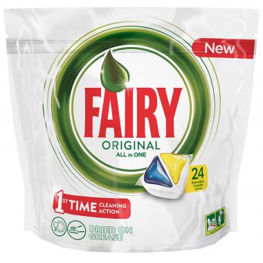 FAIRY All in 1 Средство для мытья посуды в капсулах д/автоматических посудомоечных машин Лимон 24шт