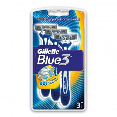 BLUE 3 Бритвы одноразовые 6шт