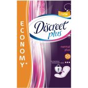 DISCREET Plus Женские гигиенические прокладки на каждый день Normal Plus Trio 50шт