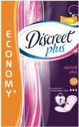 DISCREET Plus Женские гигиенические прокладки на каждый день Normal Plus Trio 50шт