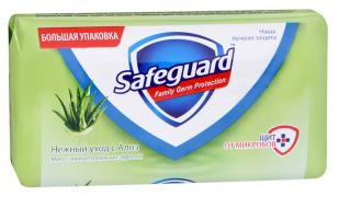 SAFEGUARD Мыло туалетное Нежный уход с Алоэ 125г