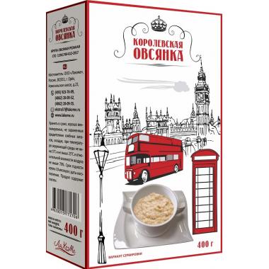 Крупа овсяная резаная ЛАКОМЕ «Королевская Овсянка» 0,4 кг